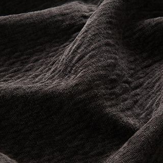 Bekledingsstof chenille 3D-effect – zwartbruin, 