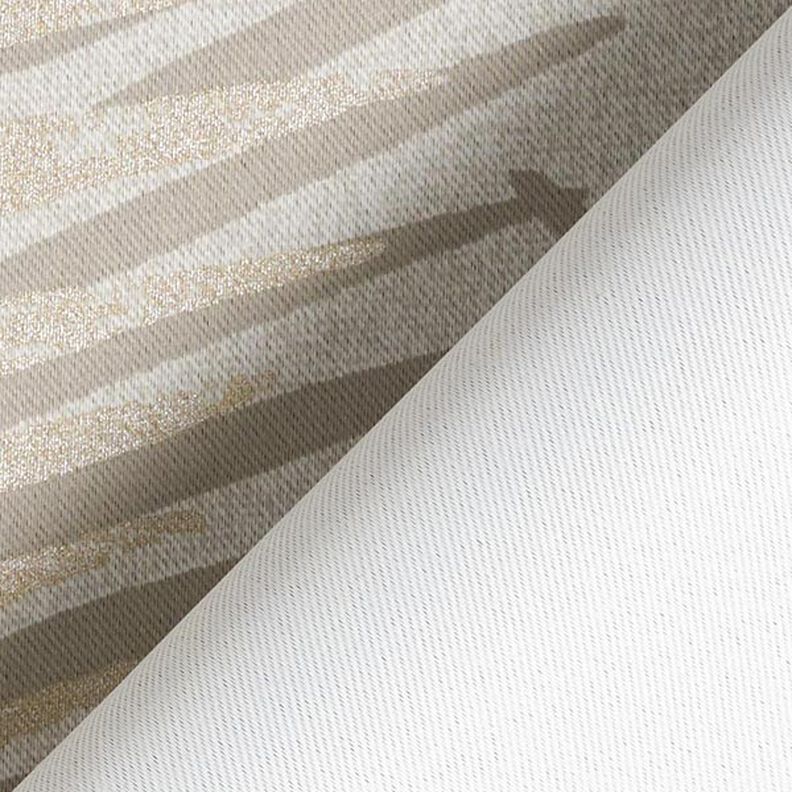 Verduisteringsstof palmtak metallic – beige/goud,  image number 4