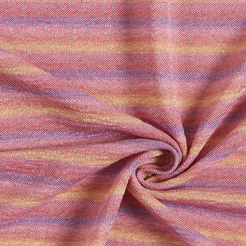 Glitter jersey strepen kleurverloop – pink,  image number 3