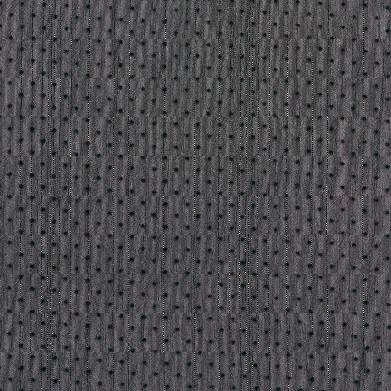 Chiffon glitterstrepen en stippen – zwart,  image number 1