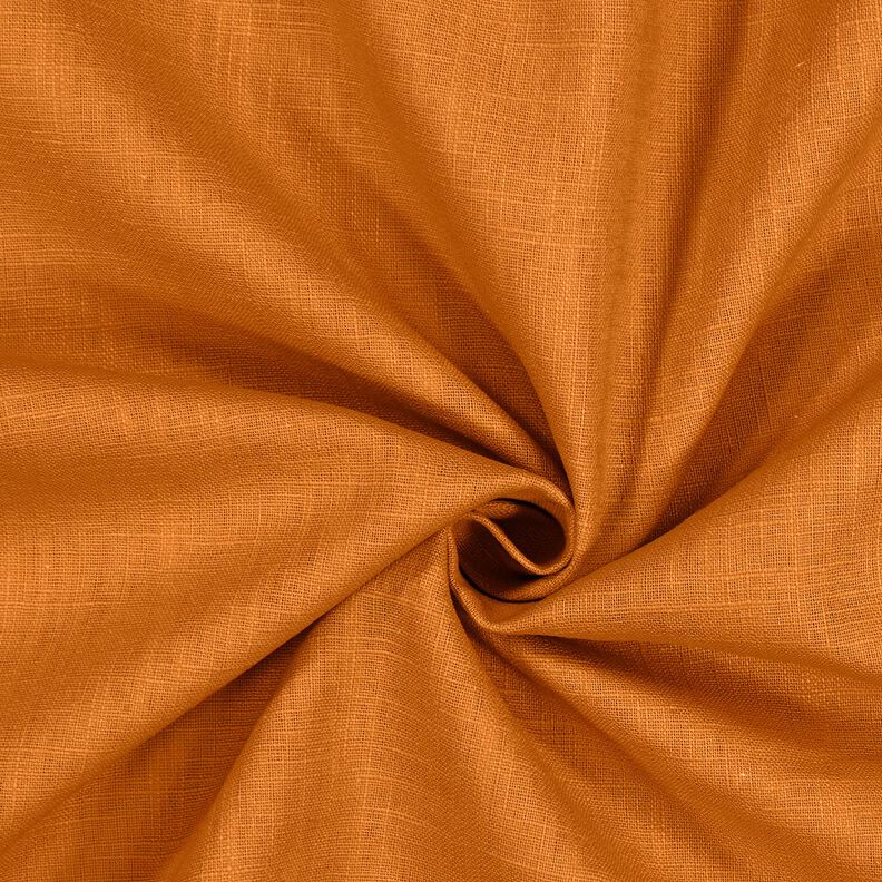 Linnen stof Ramee mix medium – karamel,  image number 1