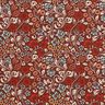 Katoenen stof Cretonne Bloemenranken – roodbruin/licht taupe,  thumbnail number 1