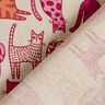 Decostof Half panama Kleurrijke katten – natuur/purper,  thumbnail number 4