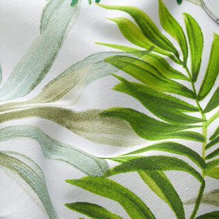 Decostof Canvas exotische bladeren – groen/wit, 