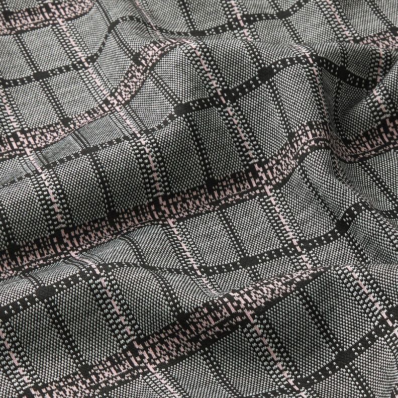 Gebreide jacquard ruit – zwart/wit,  image number 2