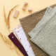 Mousseline/dubbel gehaakte stoffen Zigzag strepen – donkerbeige,  thumbnail number 6
