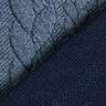 Jerseyjacquard cloqué kabelsteekpatroon – jeansblauw,  thumbnail number 4