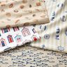 Decostof Half panama Strandhuizen – wit/marineblauw,  thumbnail number 5