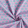 Gecoate katoen abstracte vakken – roze/aquablauw,  thumbnail number 3