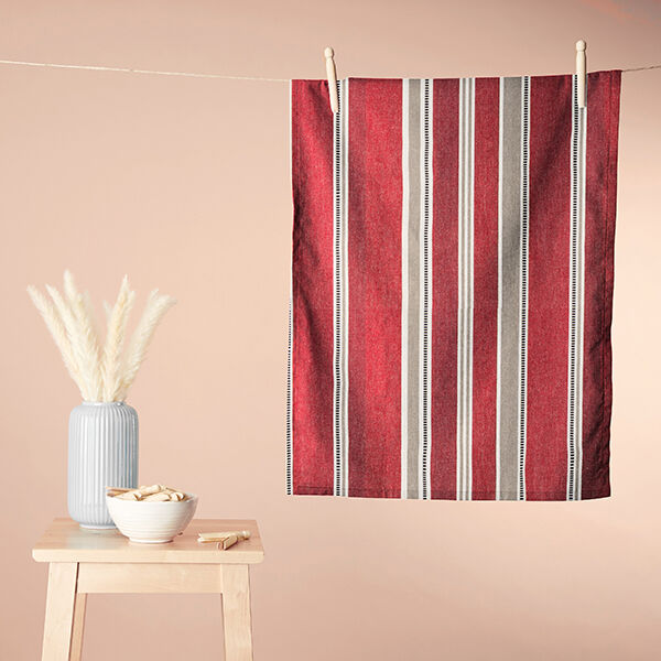 Decostof Jacquard Strepen – rood, image number 6