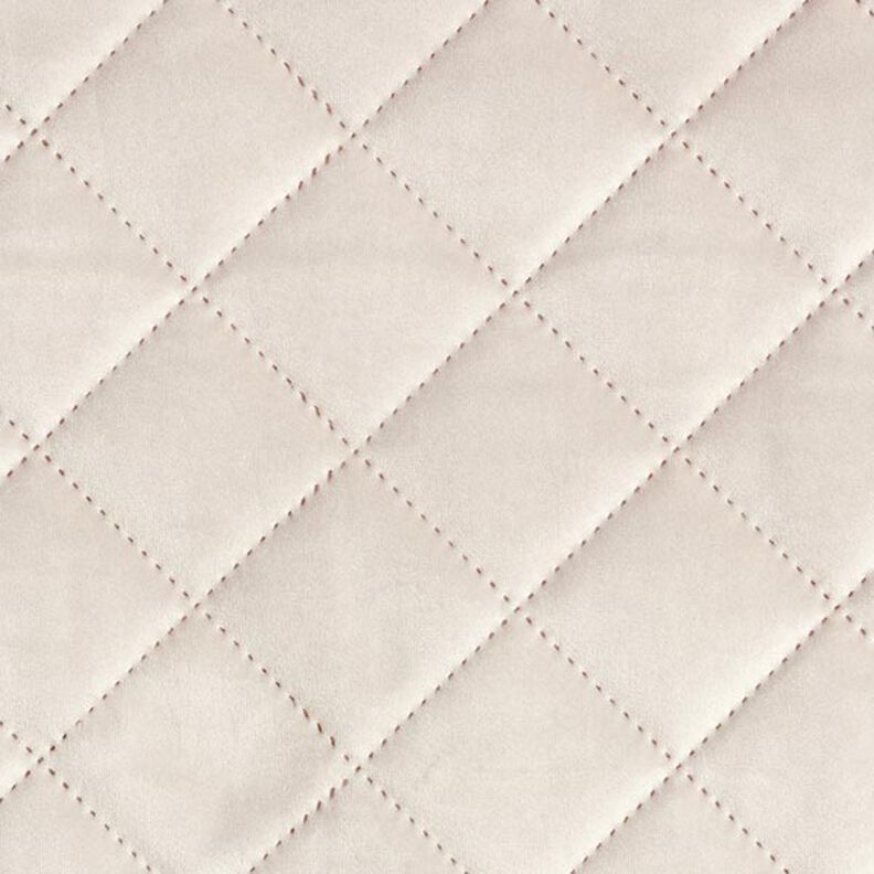 Bekledingsstof Fluweel Doorgestikte stof – beige,  image number 1