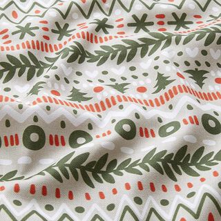 Decostof Half panama winterse slinger – zilvergrijs/donkergrenen, 