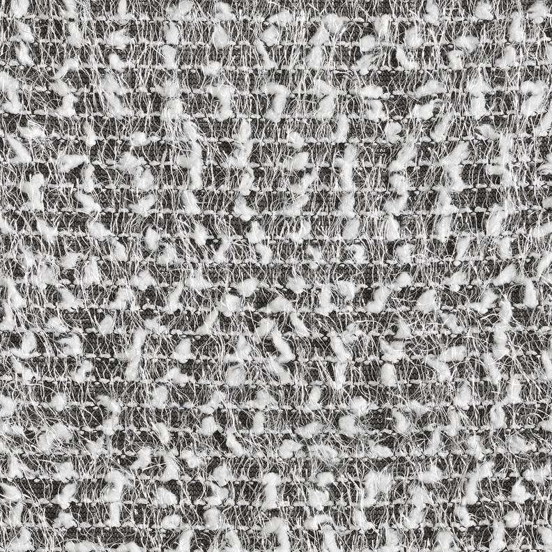 Breistof met effect garen – zwart/wit,  image number 1