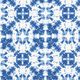 Decostof canvas Batik – blauw/wit,  thumbnail number 1