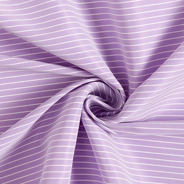 Stretchstof dwarsstrepen elasticiteit in de lengte – pastelviolet, image number 3