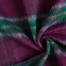 Mantelstof Wolmix geborstelde ruit – merlot/blauwe spar,  thumbnail number 3