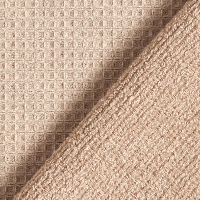 Badstof/Wafelpiqué Effen – licht taupe, image number 5