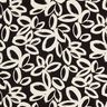 Viscose crêpe geschilderde Hawaiiaanse bloemen – zwart/ivoor,  thumbnail number 1