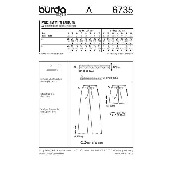 Broek, Burda 6735,  image number 5