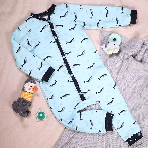 GOTS Katoen Sweatshirt Oceaangolven | Tula Kids – navy, image number 8