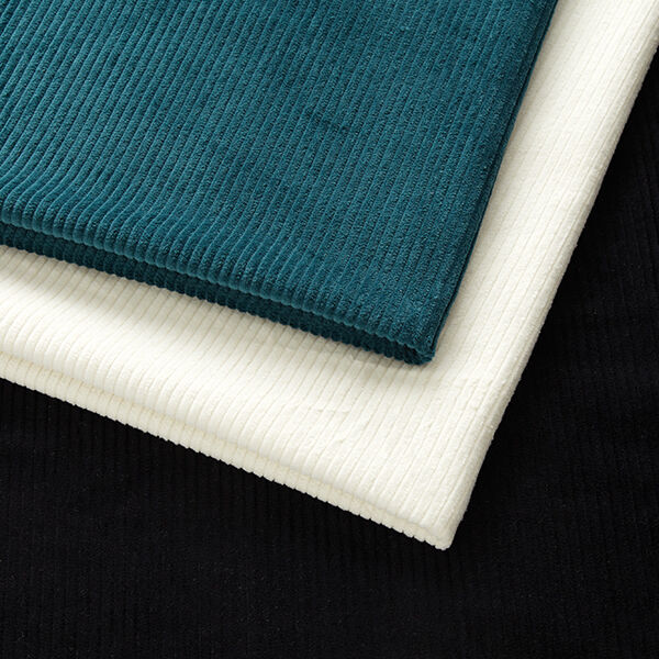 Brede rib voorgewassen Effen – marineblauw, image number 5