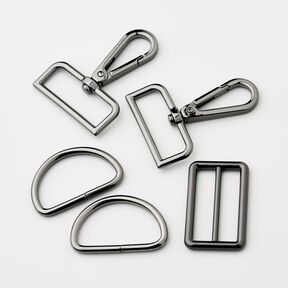 Tassen toebehoren Set [ 5-delig | 38 mm] &ndash; anthraciet, 