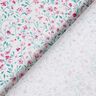 Katoenen stof Popeline delicate bloemen – pepermunt/pastelviolet,  thumbnail number 4