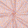 GOTS Katoenpopeline Losse bloemen | Poppy Fabrics – natuur/perzik sinaasappel,  thumbnail number 4