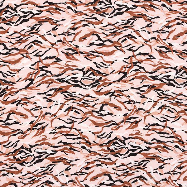 Viscose stof Strepen-camouflage – roze,  image number 1