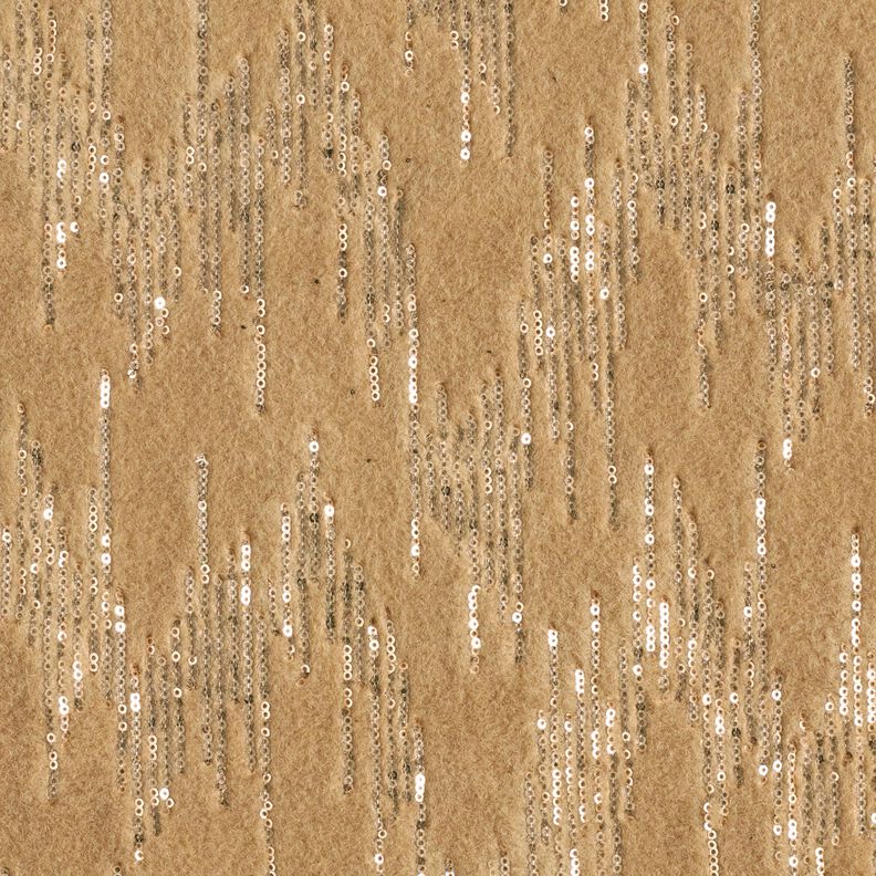 Mantelbreistof paillettenstrepen – beige, image number 1