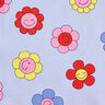 Gecoate katoen vrolijke bloemen | Poppy Fabrics – babyblauw/roze,  thumbnail number 7