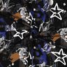 French Terry sommersweat Skate-graffiti Digitaal printen | Poppy Fabrics – zwart/indigo,  thumbnail number 3