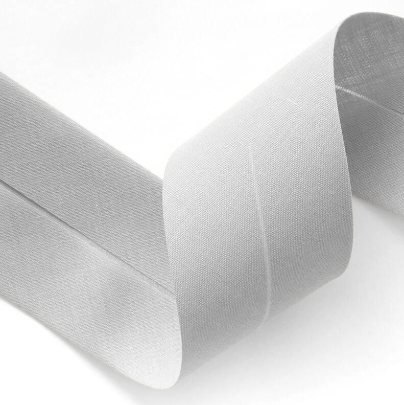 Biasband Polycotton [50 mm] – zilvergrijs,  image number 2