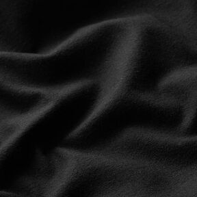 Katoenflanel Effen – zwart | Stofrestant 100cm, 