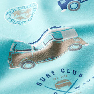 Decostof canvas Bulli Surfing – turkoois, 