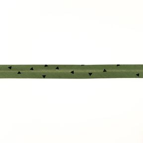 Biasband Driehoeken [20 mm] – olijf/zwart, 