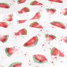 Katoenjersey Watermeloenen | Glitzerpüppi – wit,  thumbnail number 2