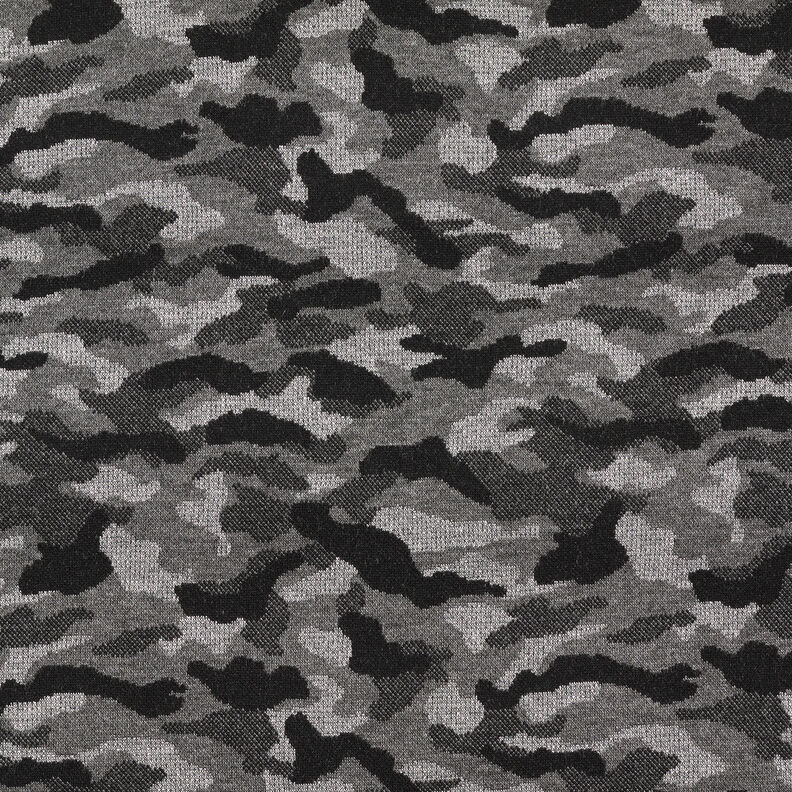 Gebreide jacquard camouflage metallic – zwart/zilver metallic,  image number 1
