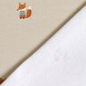 GOTS French Terry sommersweat Vos met trui Digitaal printen – amandel,  thumbnail number 4