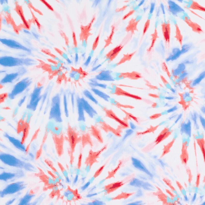 Badpakstof Batik-mandala – wit/chili,  image number 6