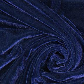 Stretch Fluweel marineblauw, 
