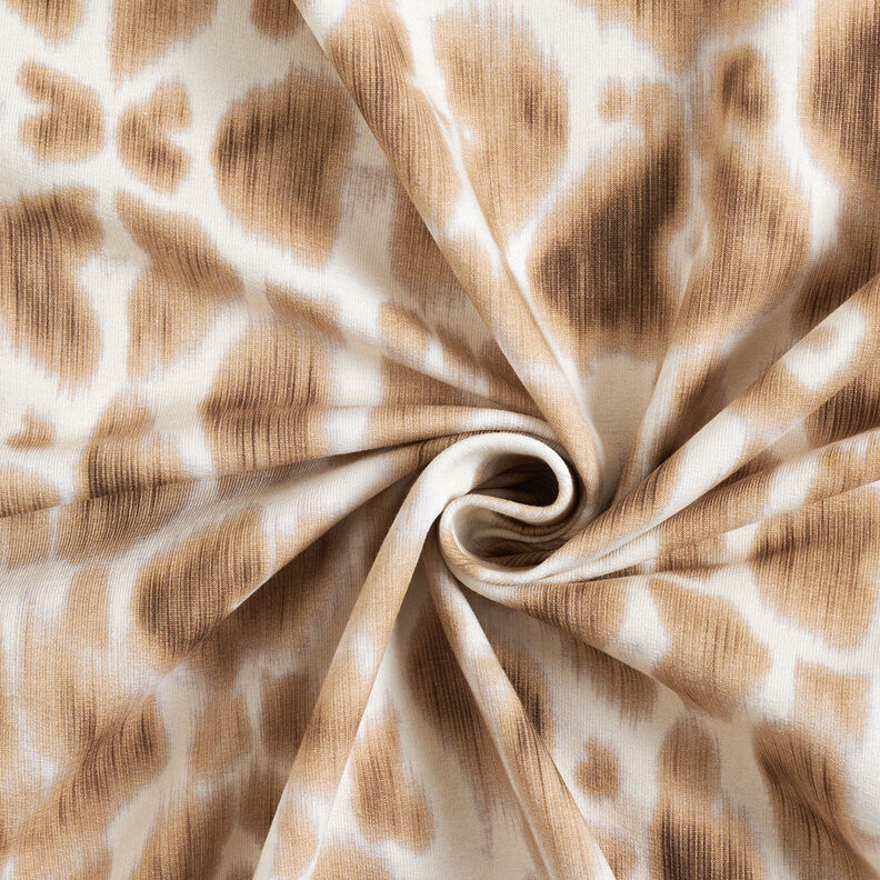 GOTS French Terry Batik luipaardpatroon | TCC x LOOKS by Wolfgang Joop – reekalf/creme,  image number 5
