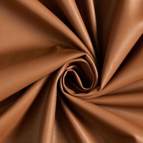 Imitatieleer met velours achterkant  – kaneel, 