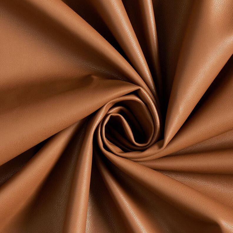 Imitatieleer met velours achterkant  – kaneel,  image number 1