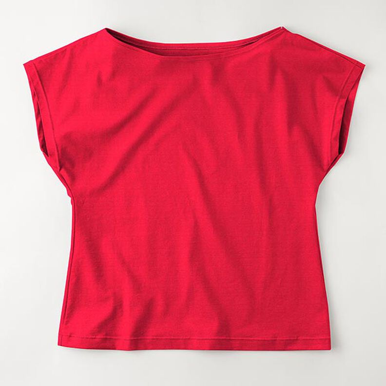 Katoenjersey medium effen – rood,  image number 8