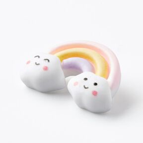 Regenboog oogje [Ø 26 mm] – lichtroze/wit, 