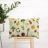 Decostof Half panama Soorten groenten – lichtbeige/roodbruin,  thumbnail number 8