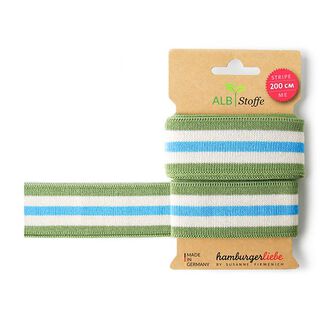 GOTS Biologische boordstof STRIPE ME COLLEGE [200 cm | 3,5 cm] | Albstoffe | Hamburger Liebe, 