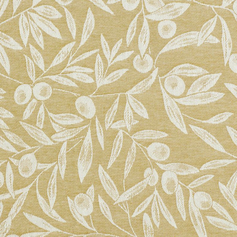 Gecoate katoen Jacquard gecoate olijven – geel olijfgroen/lichtbeige,  image number 1