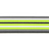 Tassenband neon [ 40 mm ] – neongeel/grijs,  thumbnail number 3